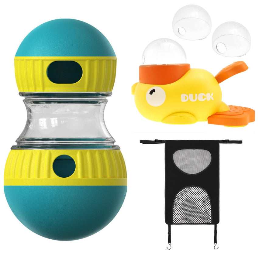 Food‑Dispensing Tumbler Dog Toy