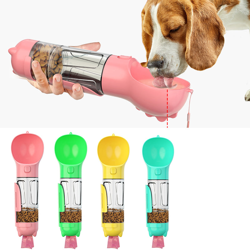 3‑in‑1 Portable Dog Water Bottle & Feeder