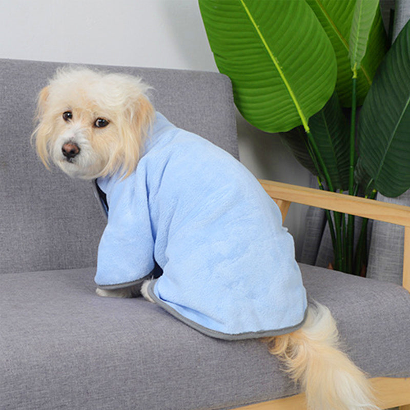 Quick‑Dry Microfiber Pet Bath Towel & Bathrobe