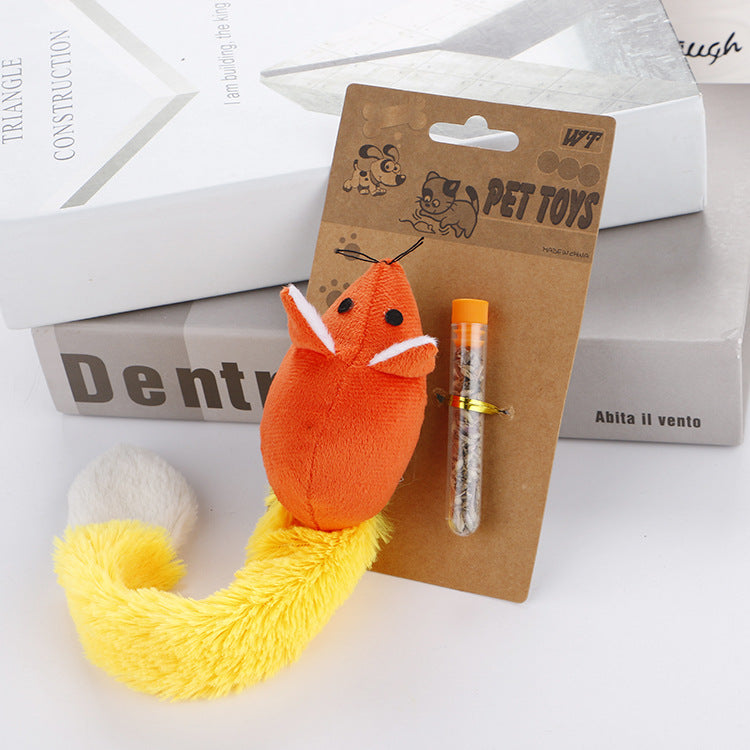 Long‑Tail Mouse Cat Teaser Toy