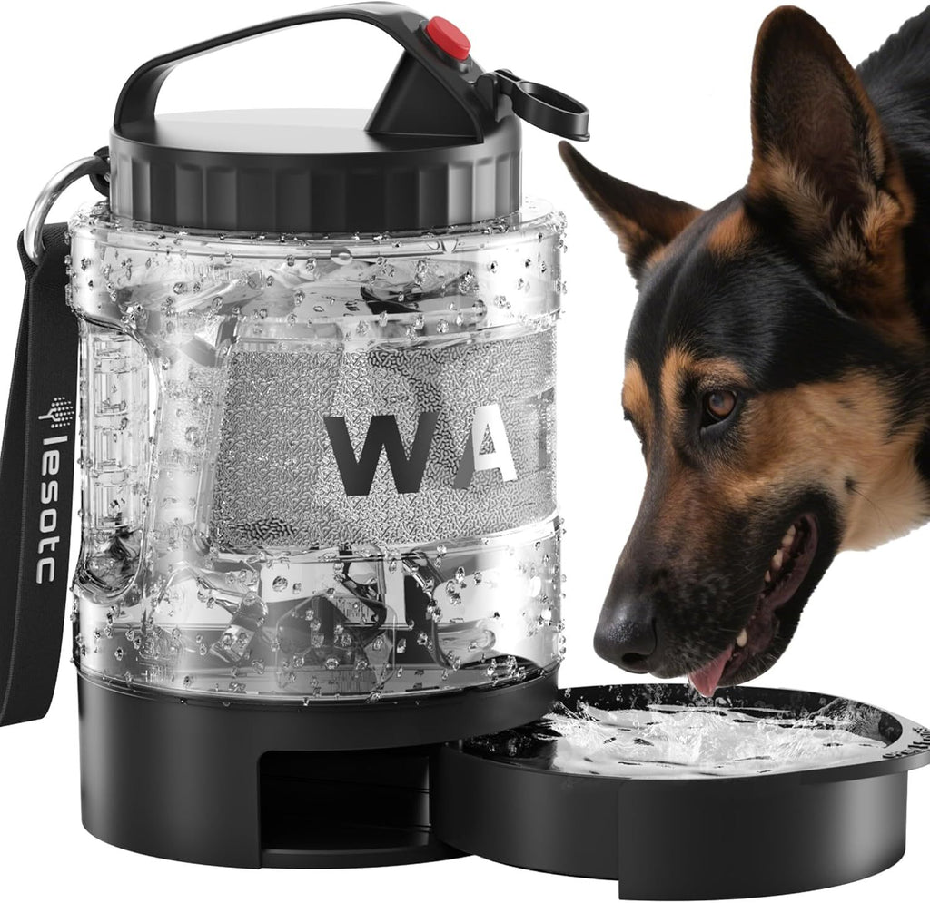 Portable Pull‑Out Dog Water Bowl for Outdoor Adventures