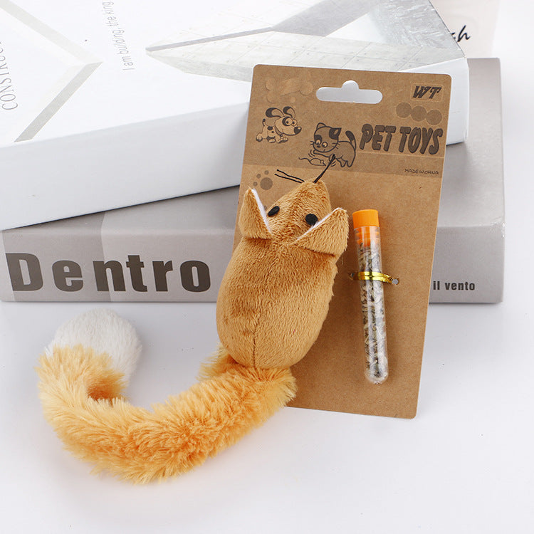 Long‑Tail Mouse Cat Teaser Toy