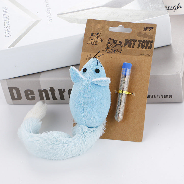 Long‑Tail Mouse Cat Teaser Toy