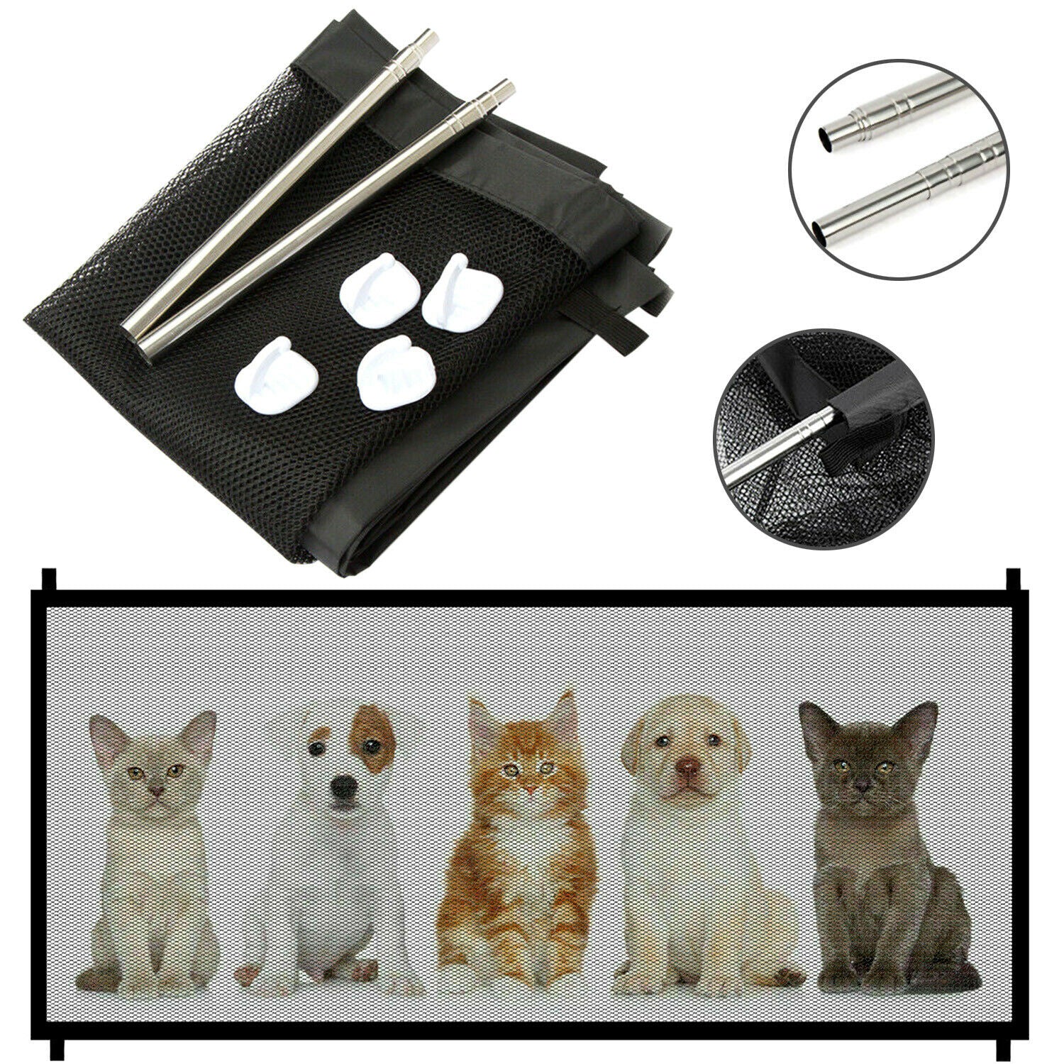 Portable Mesh Pet Safety Gate