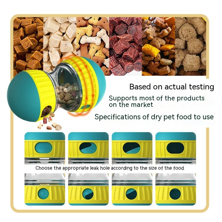 Food‑Dispensing Tumbler Dog Toy