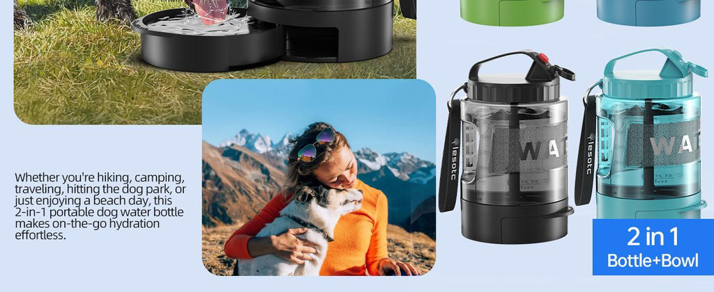 Portable Pull‑Out Dog Water Bowl for Outdoor Adventures