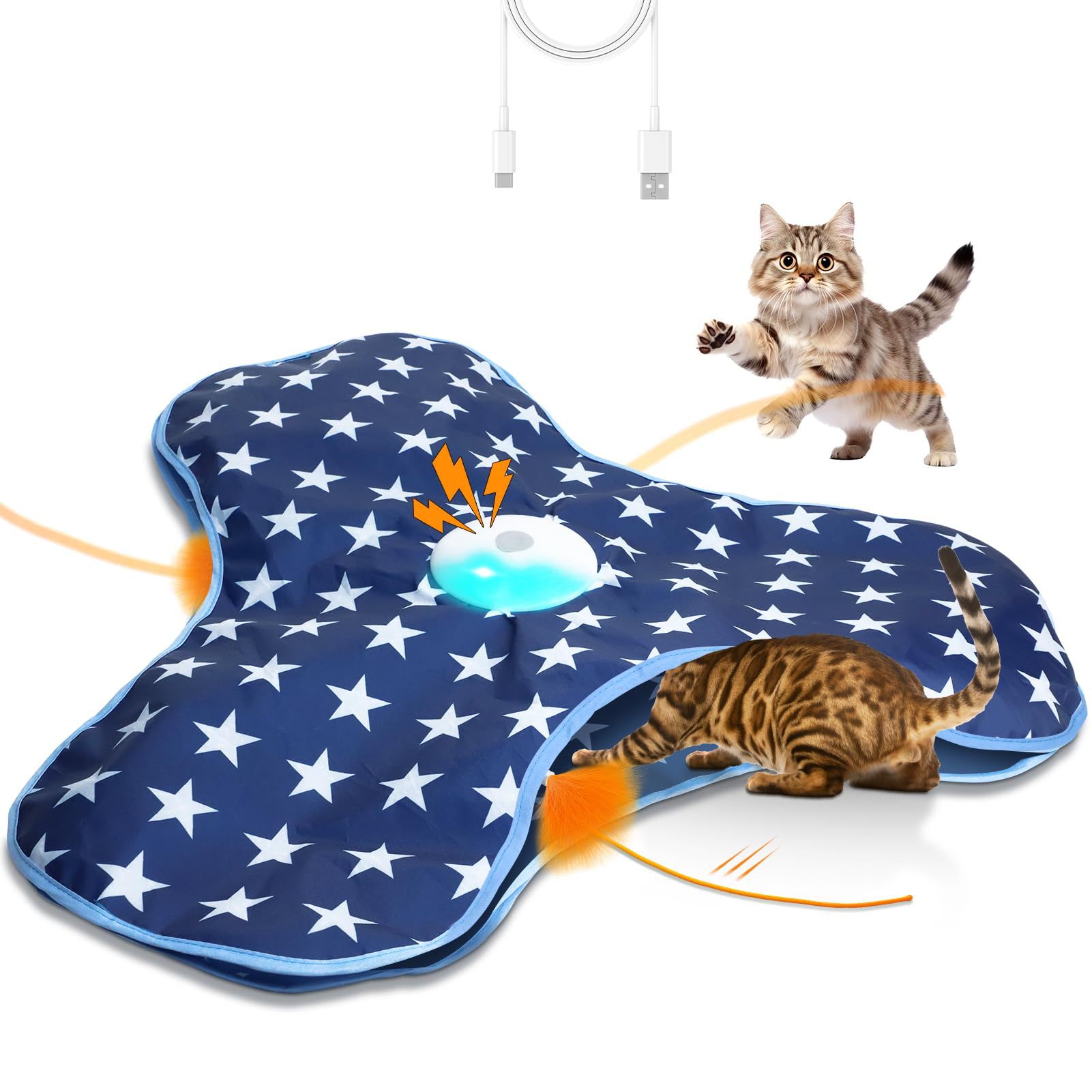Cat Toy Hunting Cover Pet Play Cover Self-Entertainment Boredom-Busting Hideaway Cover