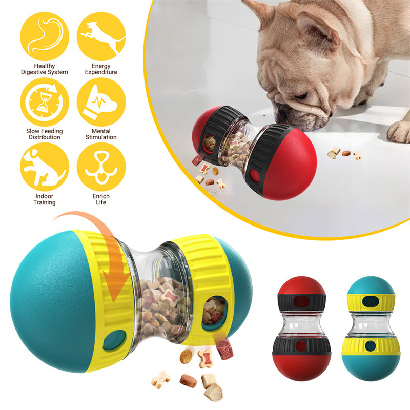 Food‑Dispensing Tumbler Dog Toy