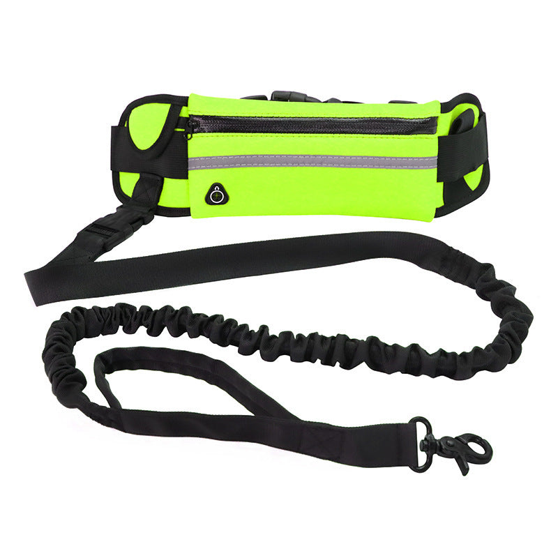 Hands‑Free Dog Walking Belt with Bungee Leash