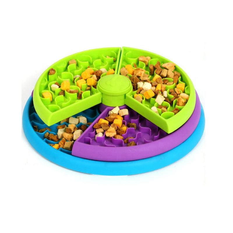 3‑in‑1 Slow‑Feed Pet Bowl with Puzzle & Lick Mat