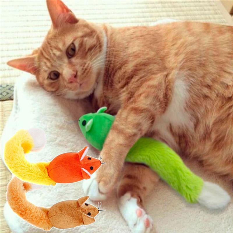 Long‑Tail Mouse Cat Teaser Toy