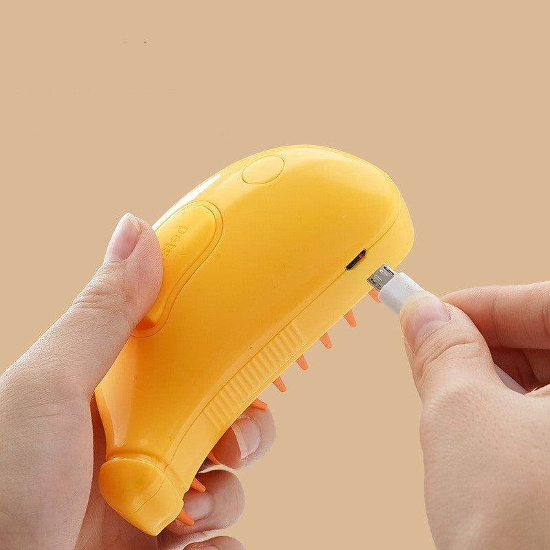 3‑in‑1 Pet Steam Grooming & Hair Removal Brush