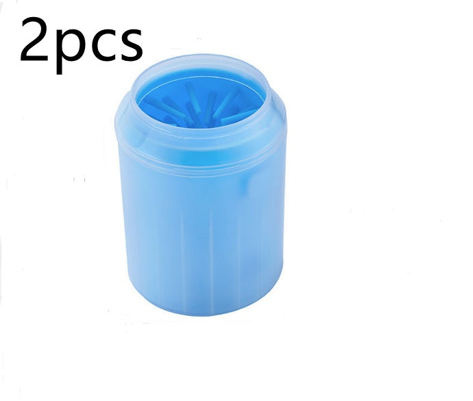 Pet Paw Cleaning Cup with Soft Brush Kit