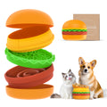 5‑in‑1 Multi‑Layer Pet Bowl Set with Hamburger Design