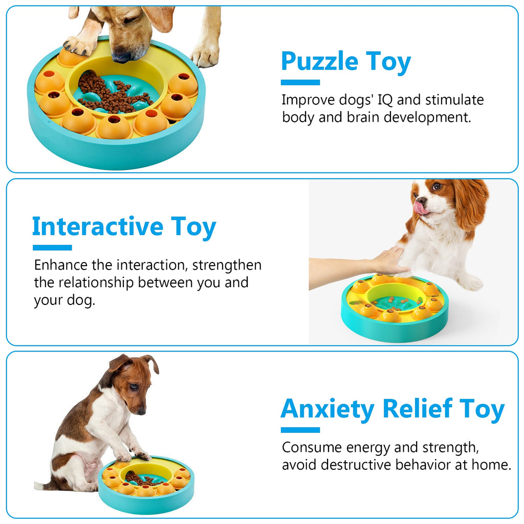 Interactive Slow-Feed Puzzle Treat Toy for Dogs & Cats