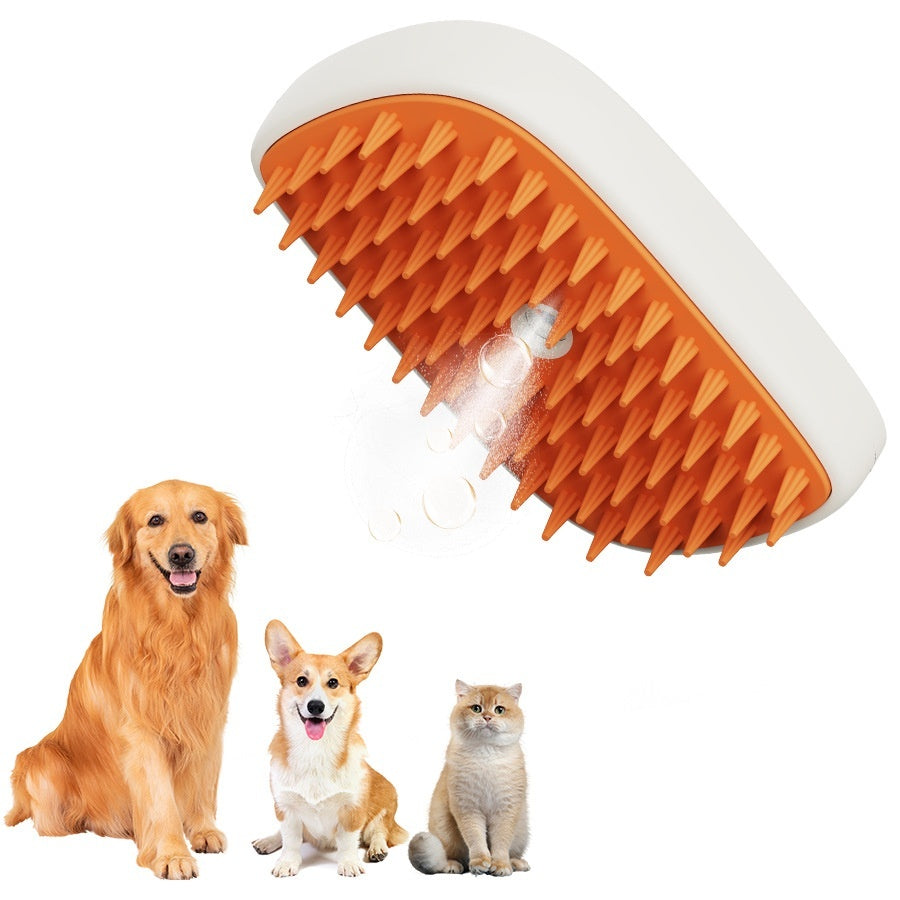 USB Rechargeable Pet Steam Grooming Comb