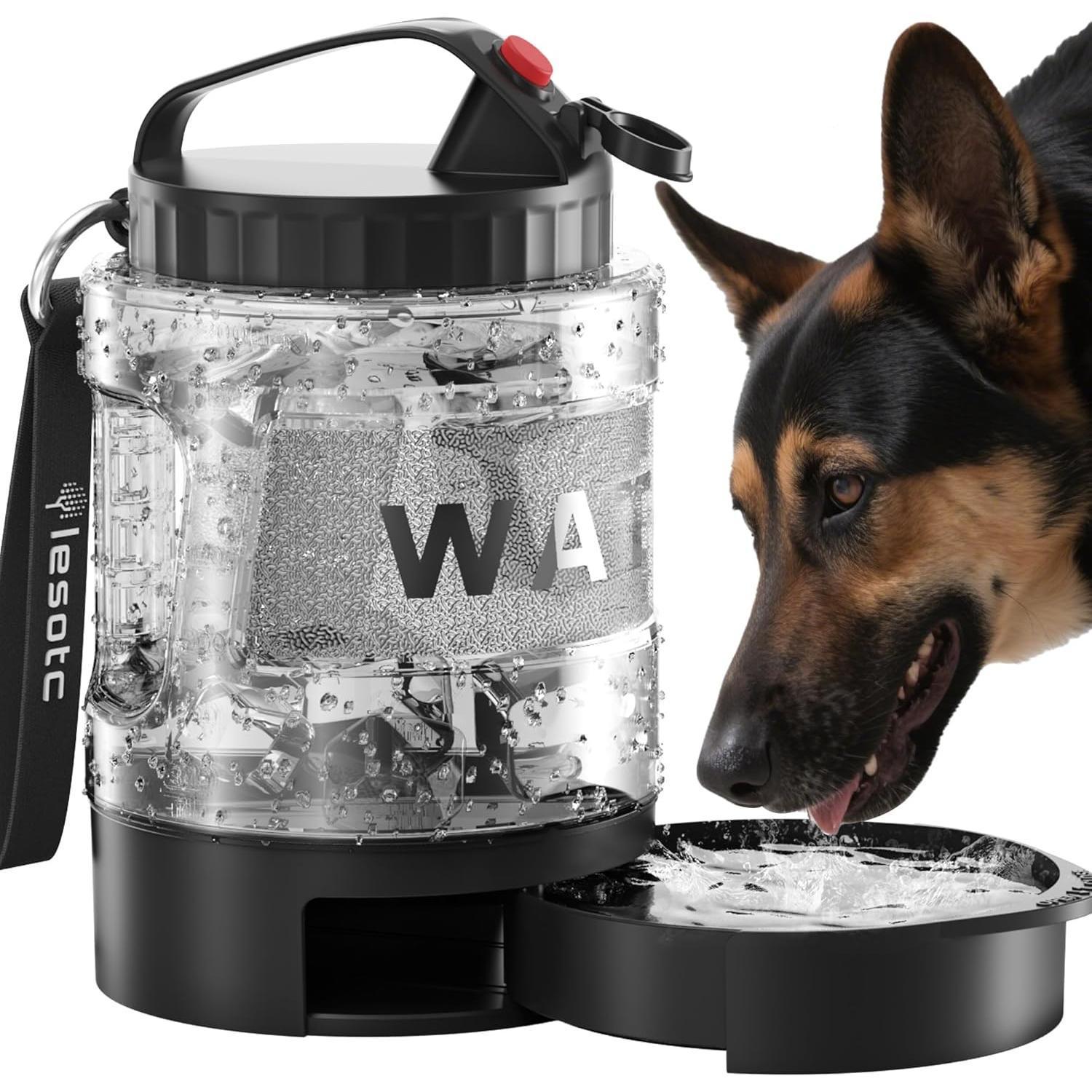Portable Pull‑Out Dog Water Bowl for Outdoor Adventures