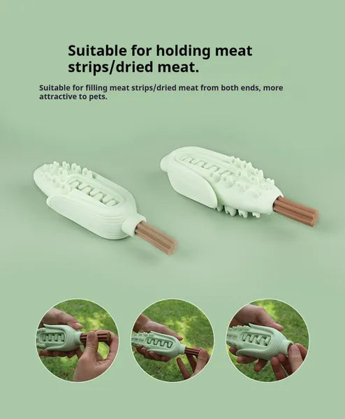 Pet Corn Chew Stick For Dogs, Food-Grade Silicone Teething Toy