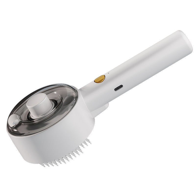 Pet Steam Grooming Brush & Self‑Cleaning Hair Remover