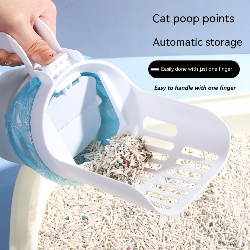 Upgraded Wide Cat Litter Scoop with Refill Bag System
