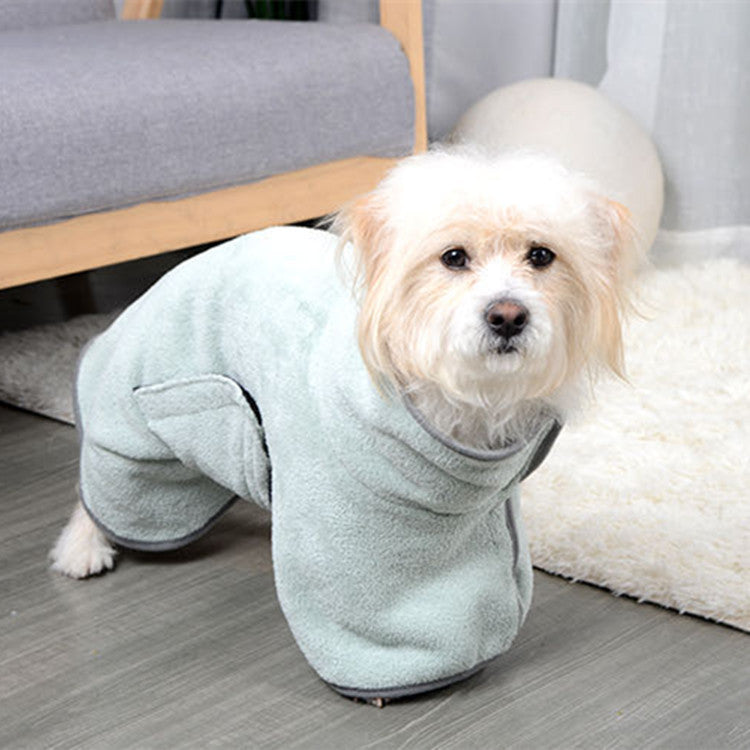 Quick‑Dry Microfiber Pet Bath Towel & Bathrobe