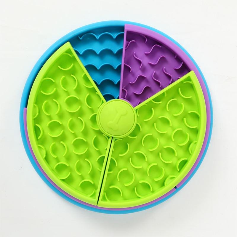 3‑in‑1 Slow‑Feed Pet Bowl with Puzzle & Lick Mat