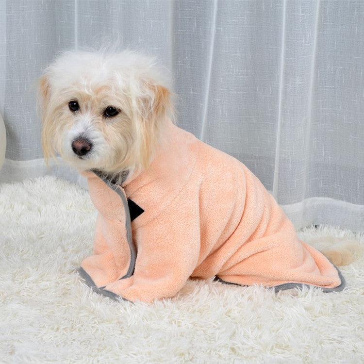 Quick‑Dry Microfiber Pet Bath Towel & Bathrobe
