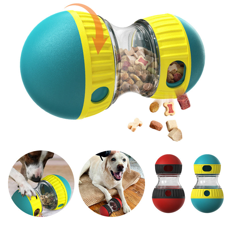Food‑Dispensing Tumbler Dog Toy