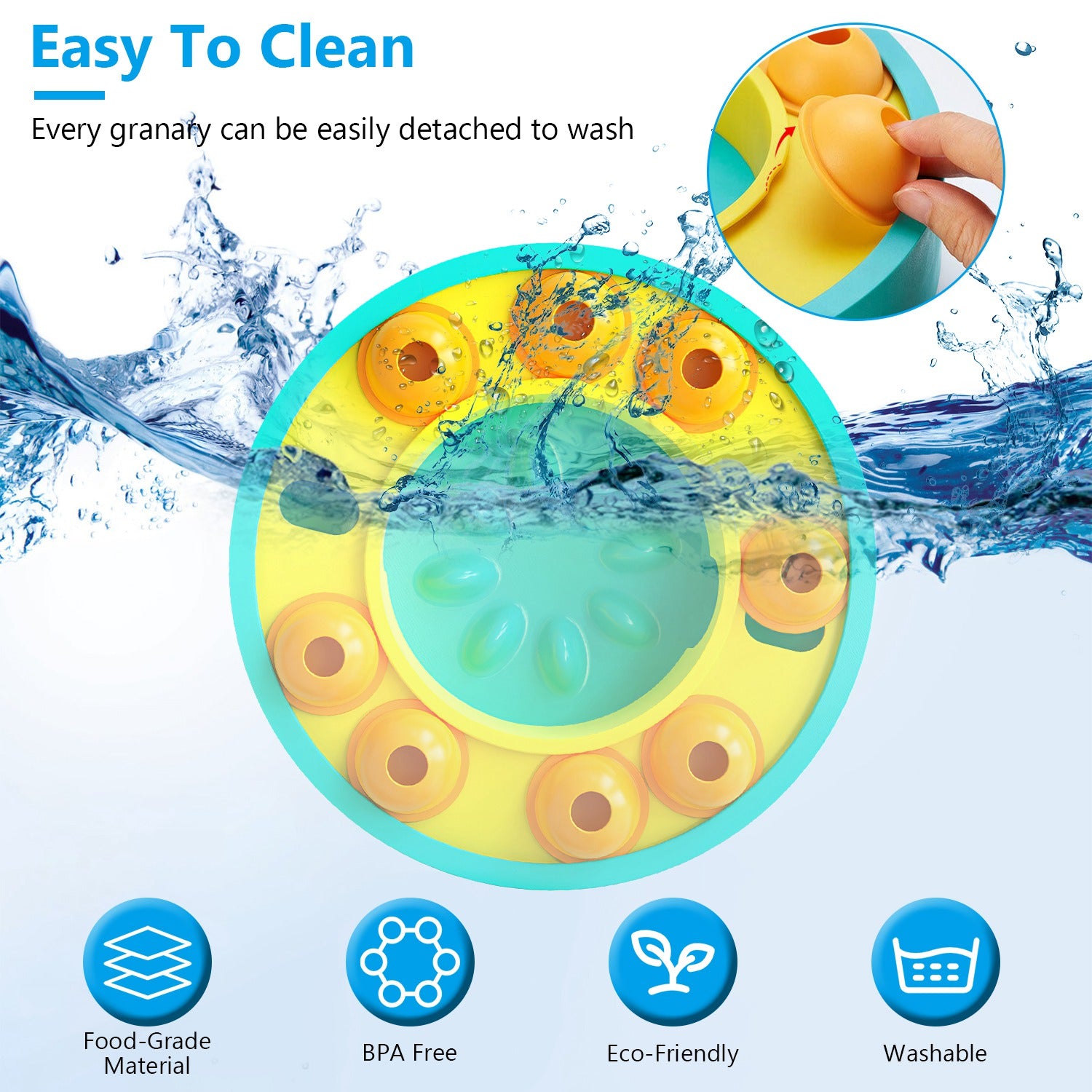 Interactive Slow-Feed Puzzle Treat Toy for Dogs & Cats