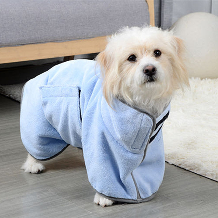 Quick‑Dry Microfiber Pet Bath Towel & Bathrobe