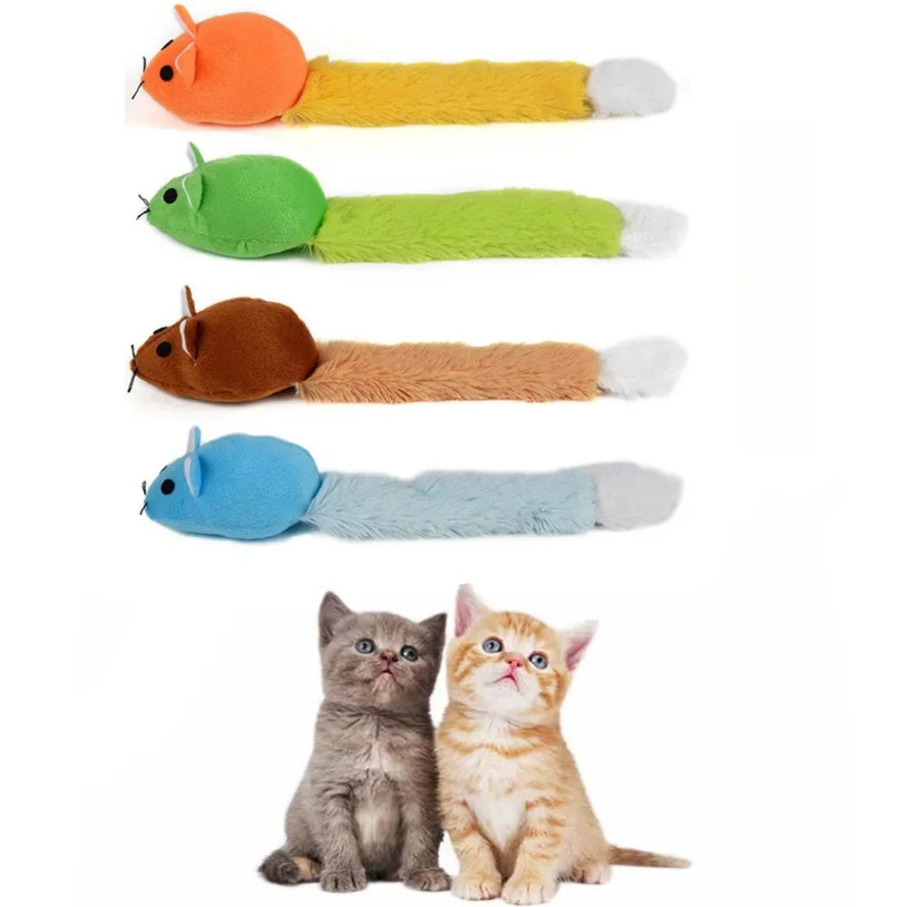 Long‑Tail Mouse Cat Teaser Toy