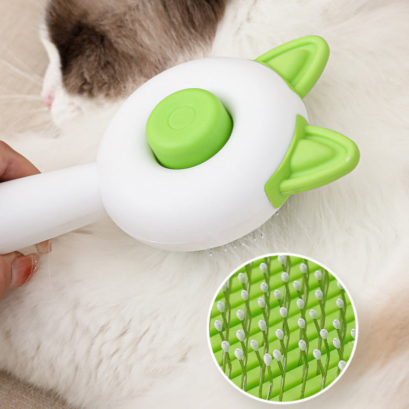 Self‑Cleaning Pet Hair Remover & Dematting Brush
