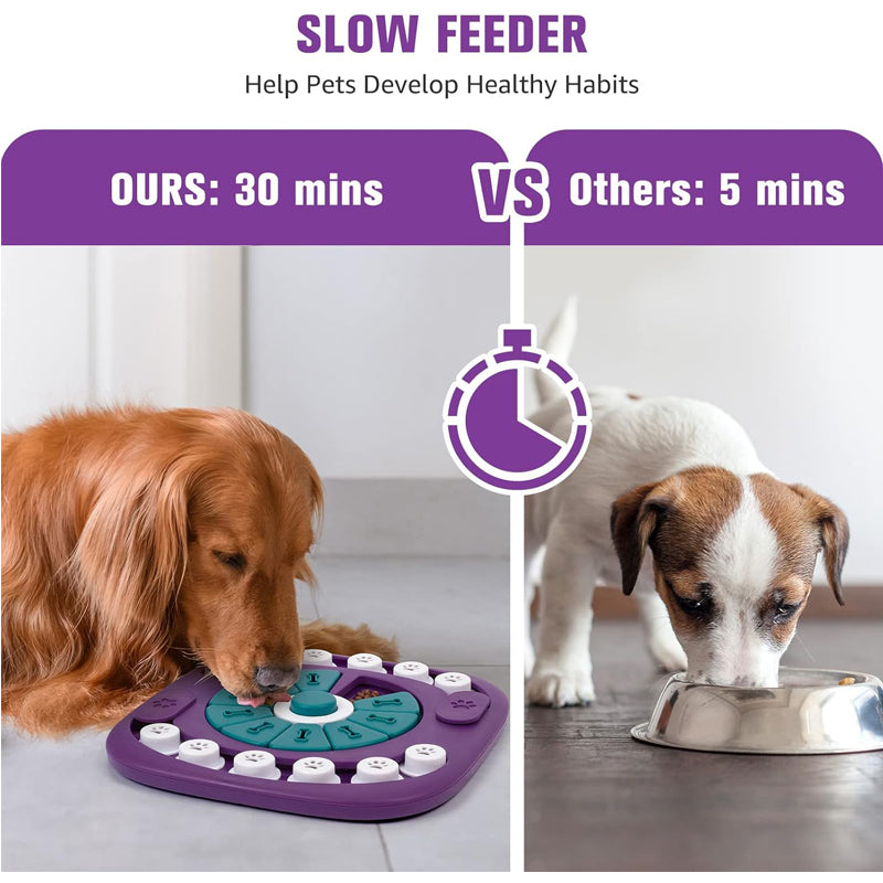 Interactive Treat Puzzle Enrichment Toy for All Dog Sizes