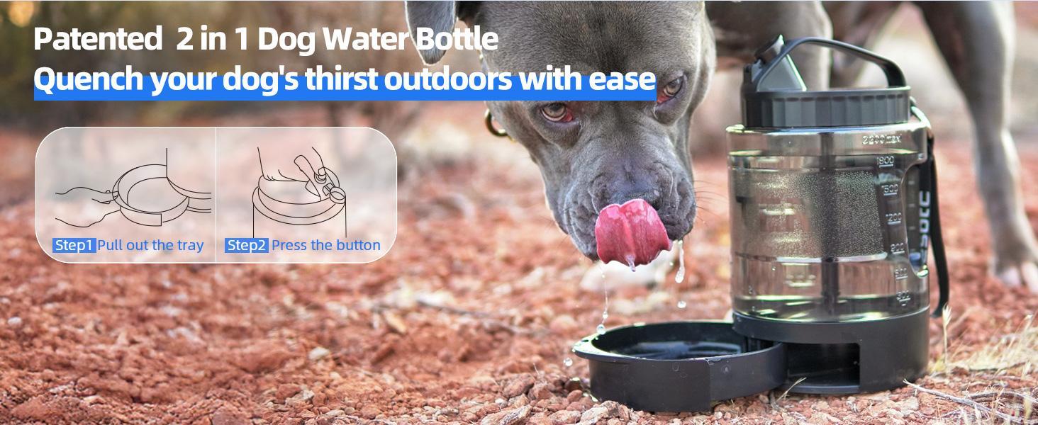 Portable Pull‑Out Dog Water Bowl for Outdoor Adventures