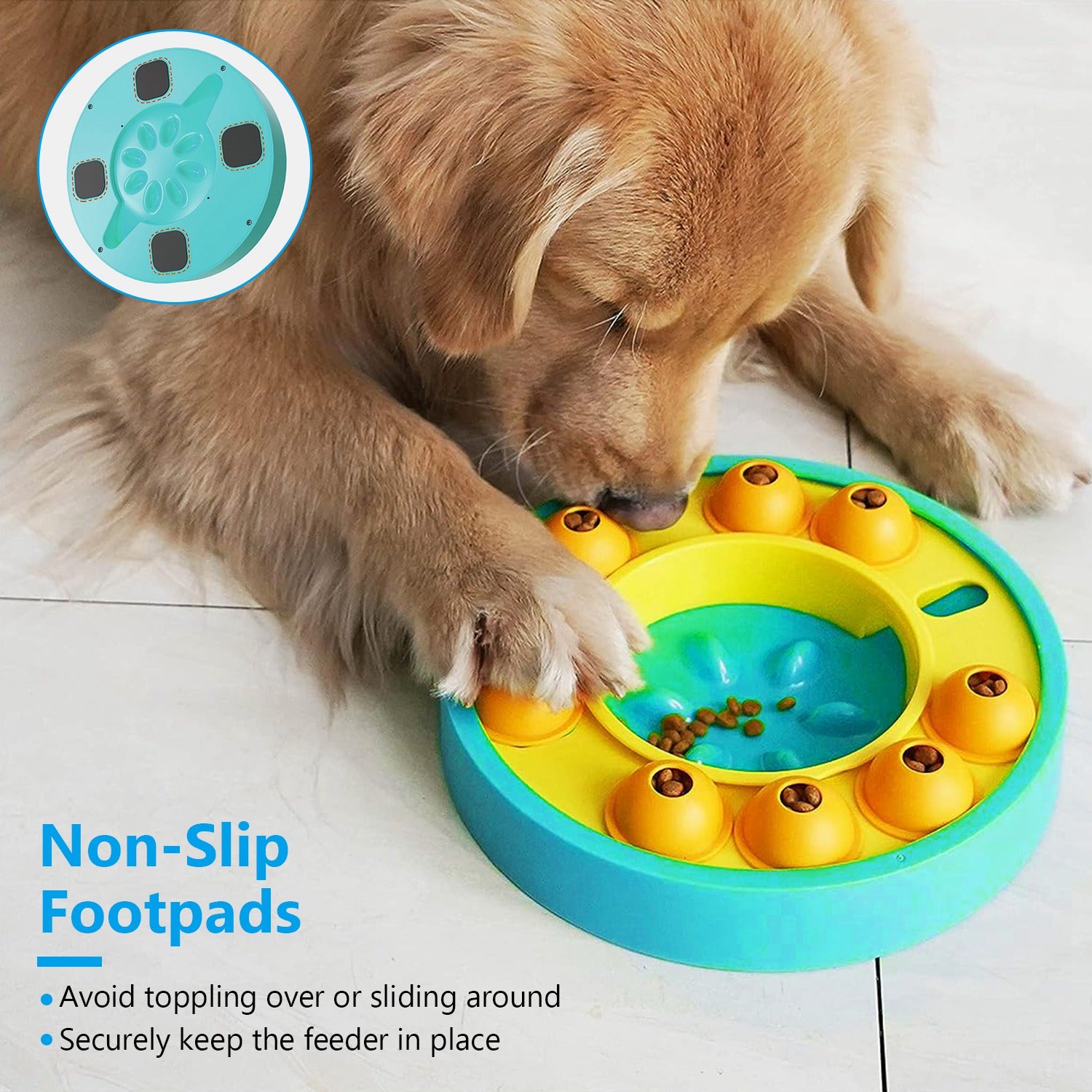 Interactive Slow-Feed Puzzle Treat Toy for Dogs & Cats